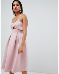 rosa ausgestelltes Kleid von ASOS DESIGN