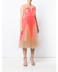 rosa ausgestelltes Kleid von DELPOZO