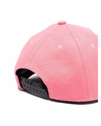 rosa bedruckte Baseballkappe von Moschino