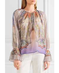 rosa bedruckte Bluse von Etro