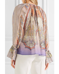 rosa bedruckte Bluse von Etro