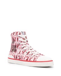 rosa bedruckte hohe Sneakers aus Segeltuch von Isabel Marant