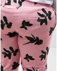 rosa bedruckte Hose von Asos