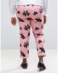 rosa bedruckte Hose von Asos