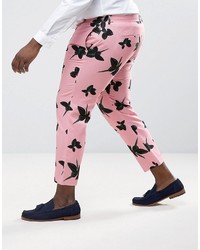 rosa bedruckte Hose von Asos