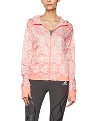 rosa bedruckte Jacke von adidas