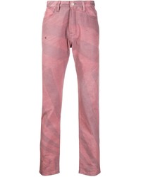 rosa bedruckte Jeans