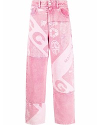 rosa bedruckte Jeans von Gcds