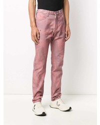 rosa bedruckte Jeans von 424