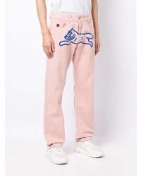 rosa bedruckte Jeans von Icecream