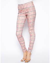 rosa bedruckte Jeans von Twenty8Twelve