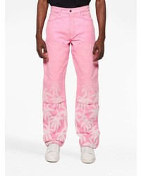 rosa bedruckte Jeans von Amiri