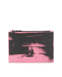 rosa bedruckte Leder Clutch von Calvin Klein 205W39nyc