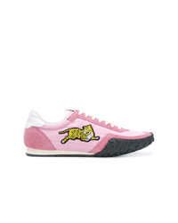 rosa bedruckte niedrige Sneakers von Kenzo