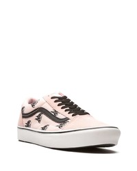 rosa bedruckte Segeltuch niedrige Sneakers von Vans