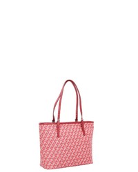 rosa bedruckte Shopper Tasche aus Leder von Lancaster