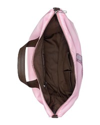 rosa bedruckte Shopper Tasche aus Leder von STUFF MAKER