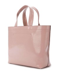 rosa bedruckte Shopper Tasche aus Leder von Anya Hindmarch
