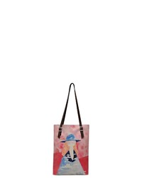 rosa bedruckte Shopper Tasche aus Segeltuch von DOGO
