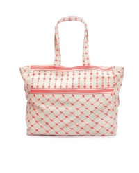 rosa bedruckte Shopper Tasche aus Segeltuch von Lascana
