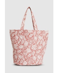 rosa bedruckte Shopper Tasche aus Segeltuch von NEXT