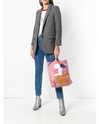 rosa bedruckte Shopper Tasche aus Segeltuch von Isabel Marant