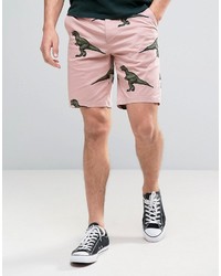 rosa bedruckte Shorts von Asos