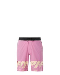 rosa bedruckte Sportshorts von Reebok