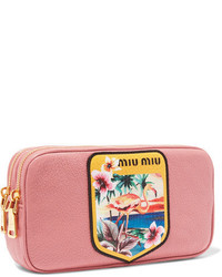 rosa bedruckte Taschen von Miu Miu