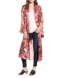 rosa bedruckter Kimono