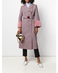 rosa bedruckter Mantel von Fendi