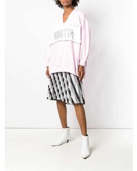 rosa bedruckter Oversize Pullover von Vivetta