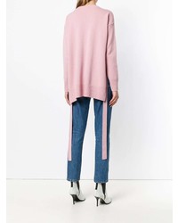 rosa bedruckter Oversize Pullover von Moncler