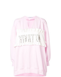 rosa bedruckter Oversize Pullover von Vivetta