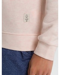 rosa bedruckter Pullover mit einem Kapuze von Cross Jeans