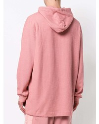 rosa bedruckter Pullover mit einem Kapuze von Nike