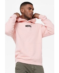 rosa bedruckter Pullover mit einem Kapuze von Harlem Soul
