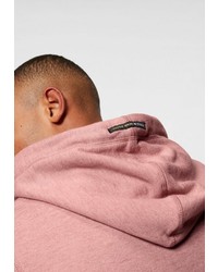 rosa bedruckter Pullover mit einem Kapuze von Jack & Jones