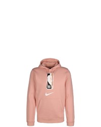 rosa bedruckter Pullover mit einem Kapuze von Nike