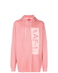 rosa bedruckter Pullover mit einem Kapuze von Nike