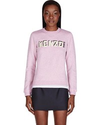 rosa bedruckter Pullover mit einem Rundhalsausschnitt von Kenzo