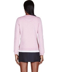 rosa bedruckter Pullover mit einem Rundhalsausschnitt von Kenzo