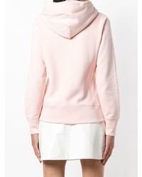 rosa bedruckter Pullover mit einer Kapuze von Champion