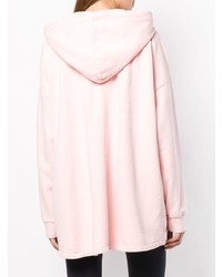 rosa bedruckter Pullover mit einer Kapuze von Gaelle Bonheur