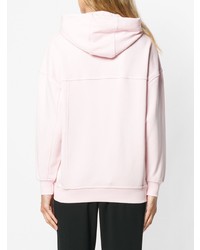 rosa bedruckter Pullover mit einer Kapuze von McQ Alexander McQueen