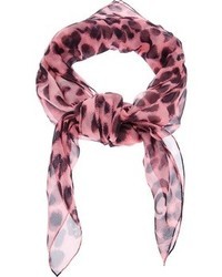 rosa bedruckter Schal von Alexander McQueen