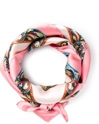 rosa bedruckter Schal von Dolce & Gabbana