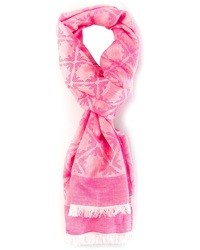 rosa bedruckter Schal von Emporio Armani
