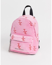 rosa bedruckter Segeltuch Rucksack von Juicy Couture