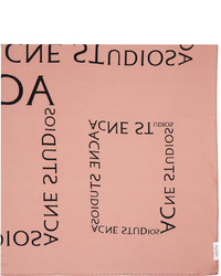rosa bedruckter Seideschal von Acne Studios